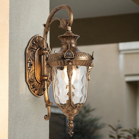 Decorative Outdoor Wall Sconces - Waterproof Porch & Exterior Lantern Lights for Garden Use