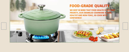 Cast Iron  7 Piece Enamel Cast Iron Set