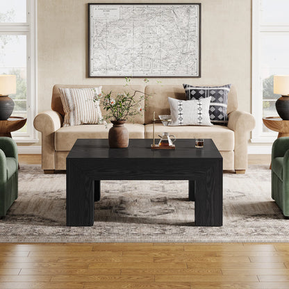 Tribesigns 39.4-Inch Square Coffee Table for Living Room, Farmhouse