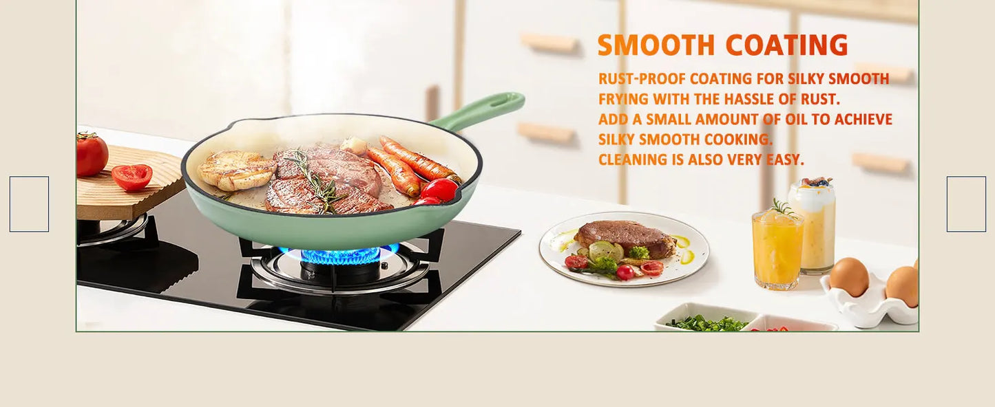 Cast Iron  7 Piece Enamel Cast Iron Set