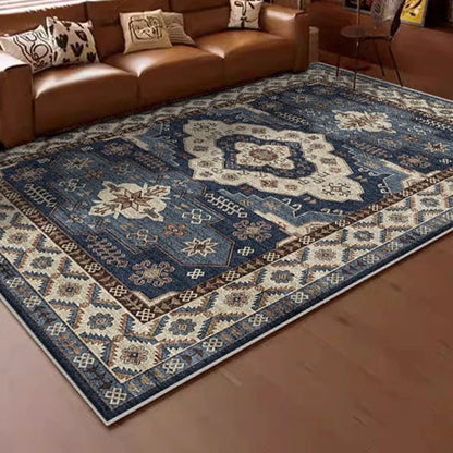 American Retro Style Carpets for Living Room Plush Carpet