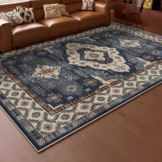 American Retro Style Carpets for Living Room Plush Carpet
