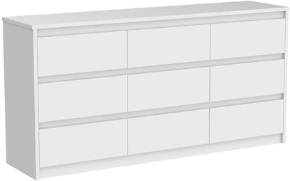 9 Drawer Dresser for Bedroom with Deep Drawers,  Handle Free