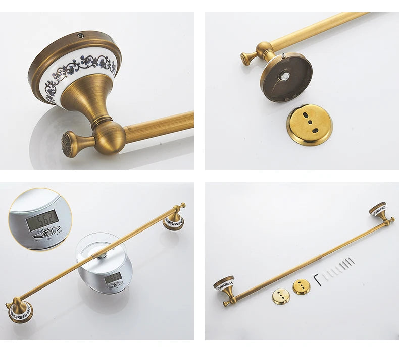 Antique Bronze Bathroom Hardware Set