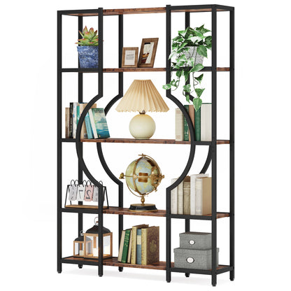 Tribesigns Bookshelf Industrial 5 Tier Etagere Bookcase,