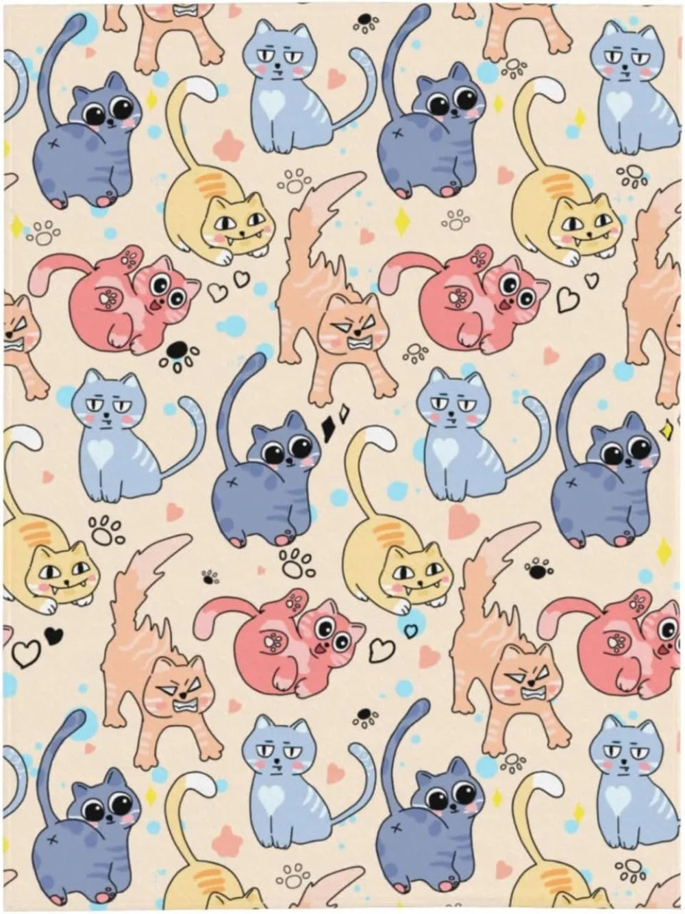 Cute Cat Throw Blanket