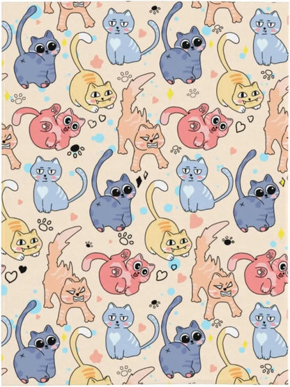Cute Cat Throw Blanket