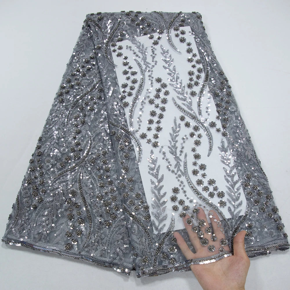 SJD LACE French Mesh Bridal Lace Fabric