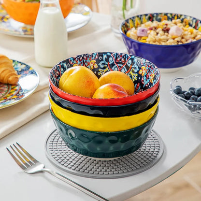 Malacasa Bohemia Retro Ceramic Dinnerware Set