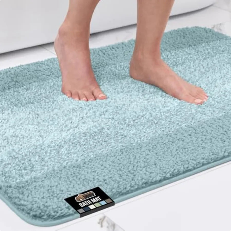 GORILLA GRIP Fluffy Absorbent Shaggy Bath Rug Accori