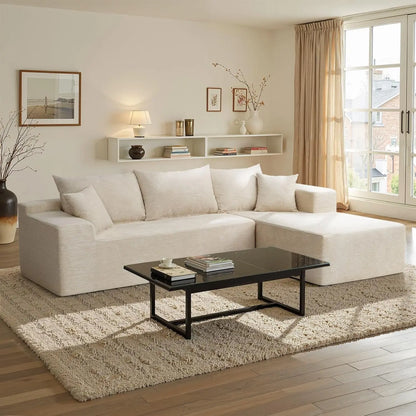 Cloud Sectional Couch with L-Shape Chaise