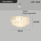 Exquisite Leaves Dimmable LED Ceiling Lights White Remote Control