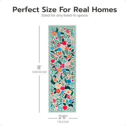 Hallway Runner Rug Washable 2'6''x8' Non Slip Kitchen Rug