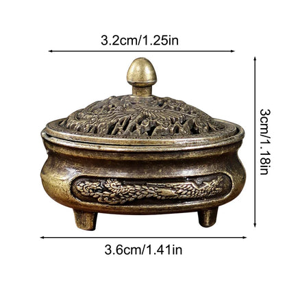 1PC Longfeng Fingertip Stove, Three-Legged Small Incense Burner