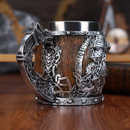 Valhalla Viking Stainless Steel Nordic Tankard