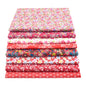 8PCS Pack Square Multicolor Printed Cotton Fabric For Sewing Quilt