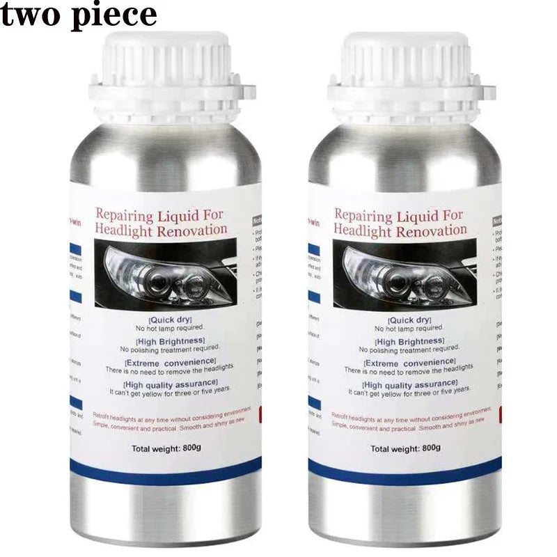 800ML Car Headlights Restoration Liquid Polymer For Headlight Polishing