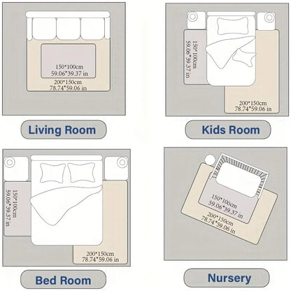 Carpet For Floor 3cm Thick Memory Foam Playpen Mat