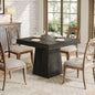 Tribesigns Square Dining Table for 4, Kitchen Table Sturdy Pedestal Base, Farmhouse Dining Roo