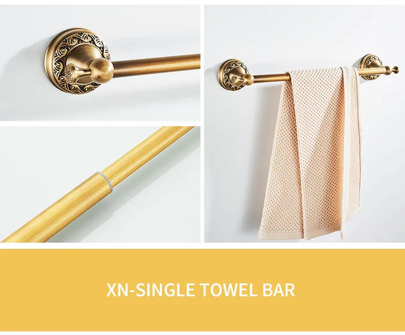 Antique Bronze Bathroom Hardware Set