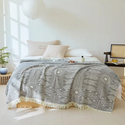 Nordic throw blanket for beds