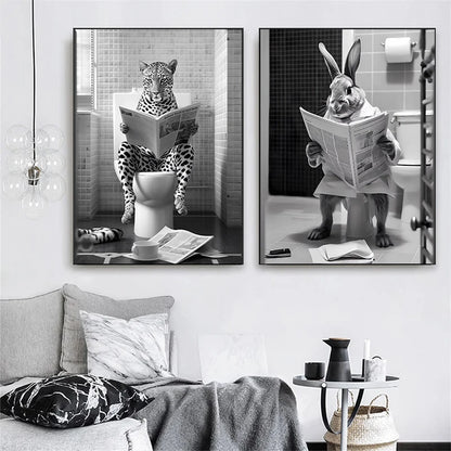 Funny Bathroom   Modern Wall Art