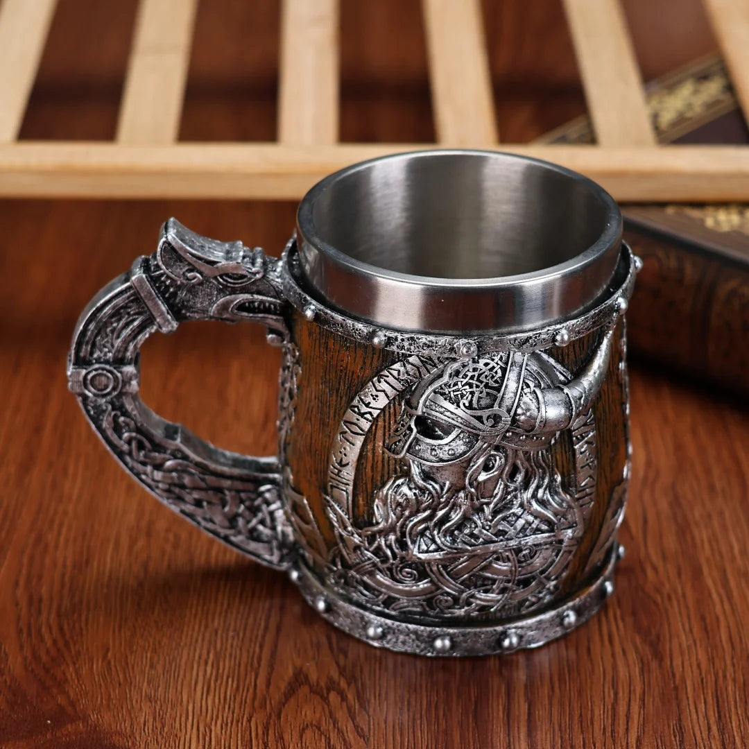 Valhalla Viking Stainless Steel Nordic Tankard