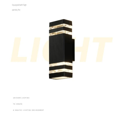 Outdoor wall lights Exterior wall waterproof lUpper and lower double-headed pillars Outdoor light