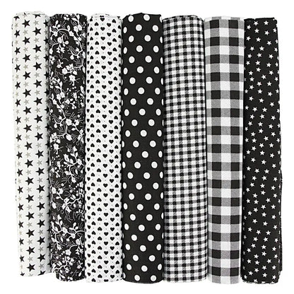 7PCS 50 x 50cm Squares Cotton Craft Fabric