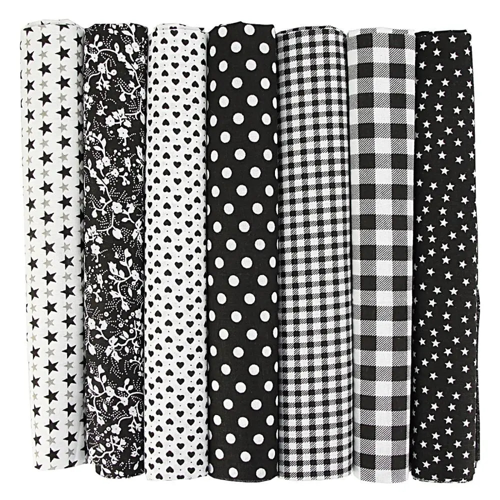 7PCS 50 x 50cm Squares Cotton Craft Fabric