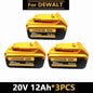For DeWal Original 20V 12.0Ah MAX Battery Power Tool Replacement For DeWalt 20V 6A 18Volt 20v Battery.