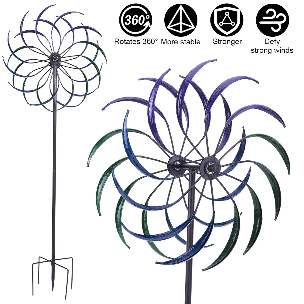 Public Craft Windmill Outdoor Wind Catcher Windmill Ornament for Yard Decoration