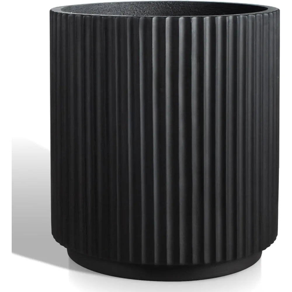 Round Concrete Planter Outdoor Indoor, Large Cement Plant Pots