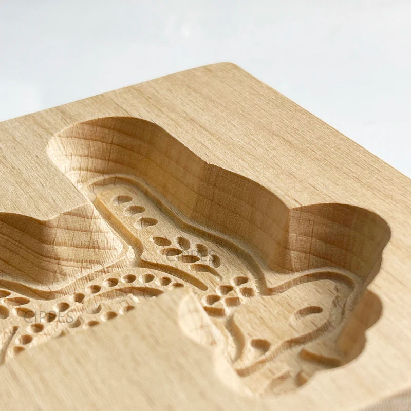 Wooden Cookie Molds for Christmas, DIY 3D Engraved