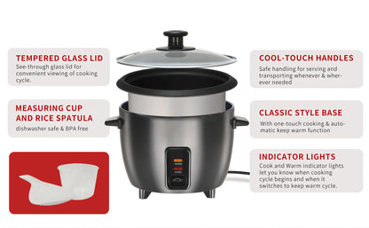 1.8L Household Rice Cooker Multifunctional Mini Small Rice Cooker  Stainless Steel