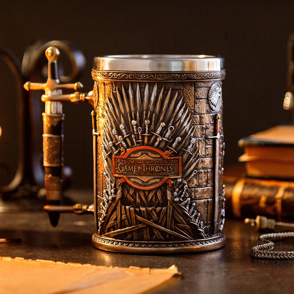 GOT Mugs Stainless Steel and Resin Beer Mug