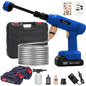 Power Blaster Plus Pressure Washer Cordless Portable Electric Water Spray Gun and Hose