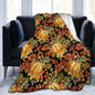 Fall Pumpkin Autumn Blanket Leaves Soft Throw
