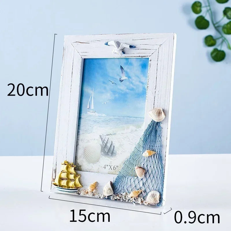 Ocean Summer Shell bird  Photo Frame