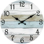 Wall Clock 10 Inch ClockRustic Wall Clocks Battery Operated,SilentNon Ticking Wooden