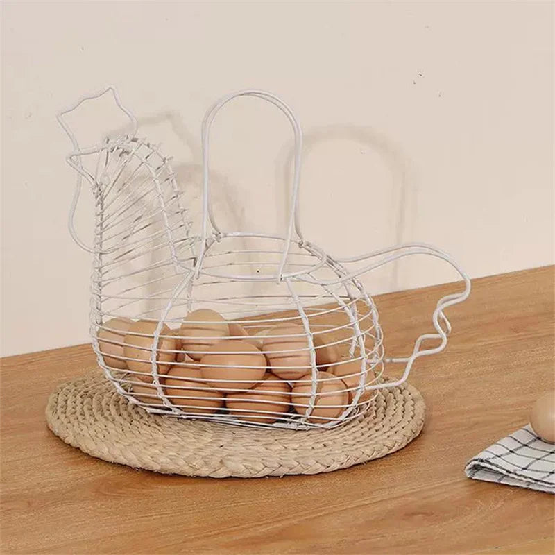 Chicken Shaped Egg Holder Basket