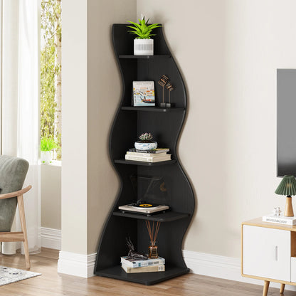 Tribesigns Corner Shelf, Modern 5-Tier Wall