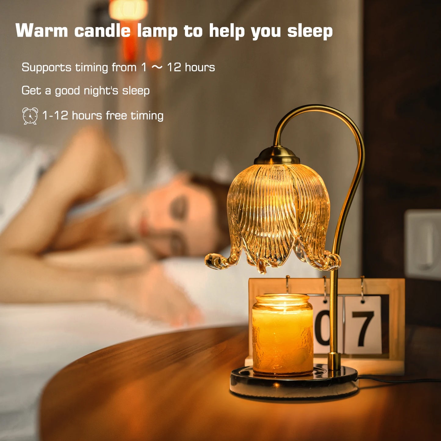 Tulip Flower Warm Candle Lamp