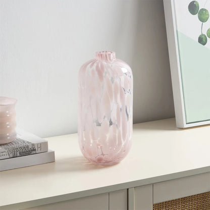 Blush Pink Painted Narrow Vase