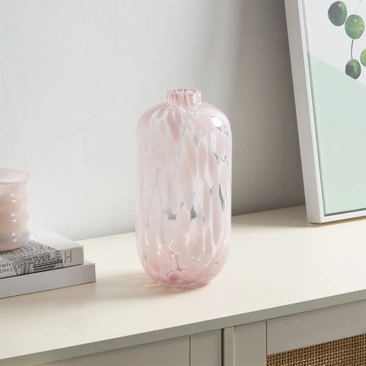 Blush Pink Painted Narrow Vase