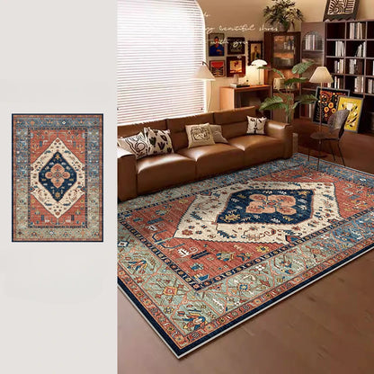American Retro Style Carpets for Living Room Plush Carpet