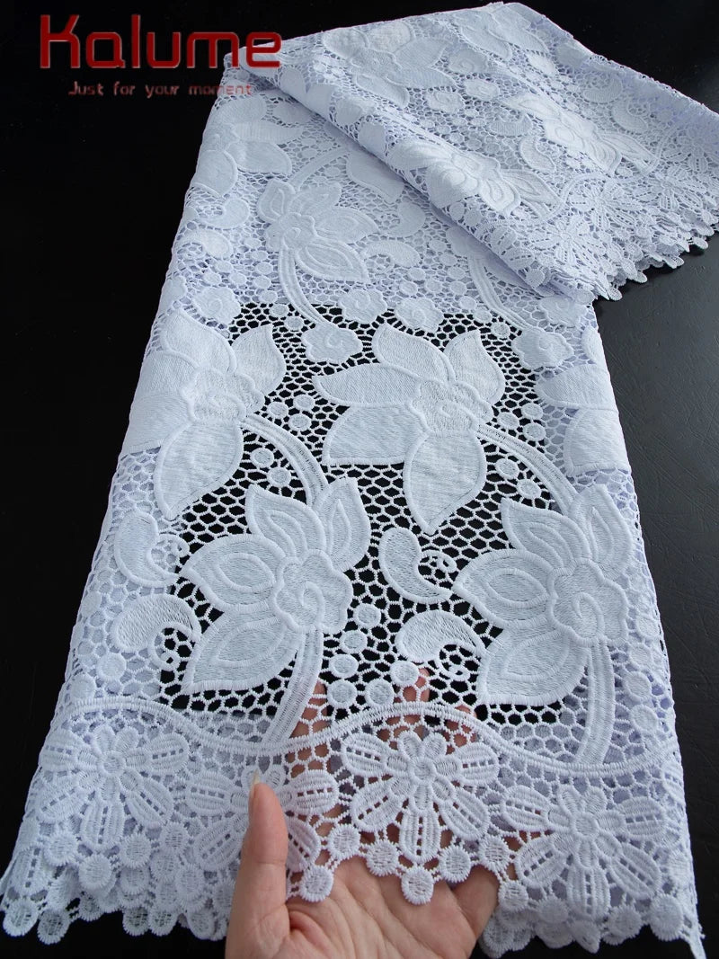 Pure White  Lace Fabric High Quality