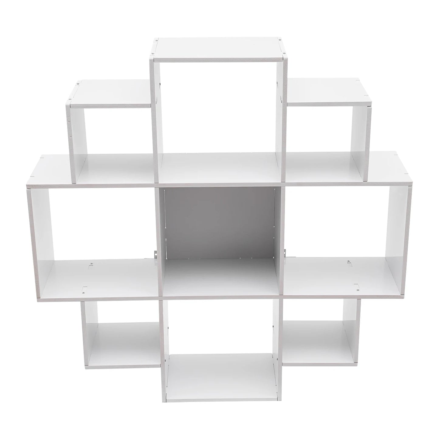 Wall Mounted Irregular Multi-Cube Bookcase, 3-Tier Floating Shelf with 30kg/66lb Load Capacity