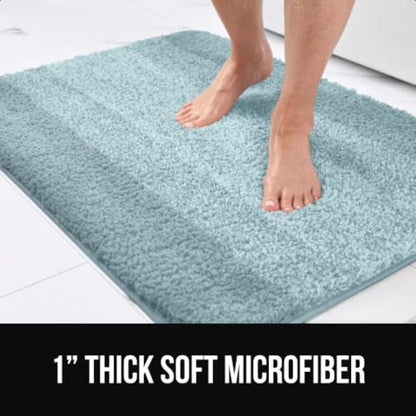 GORILLA GRIP Fluffy Absorbent Shaggy Bath Rug Accori