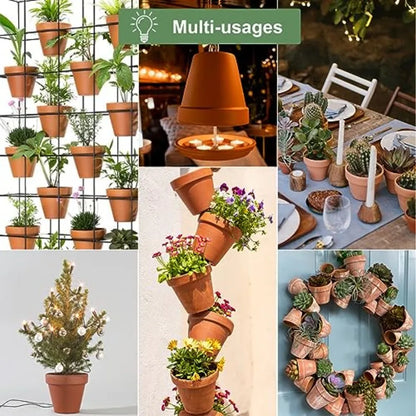 6 inch Terracotta Clay Pots for Plants with Saucer Medium Terra Cotta Plant Pots with Drainage Hole Flowerpot with Tray Terraco